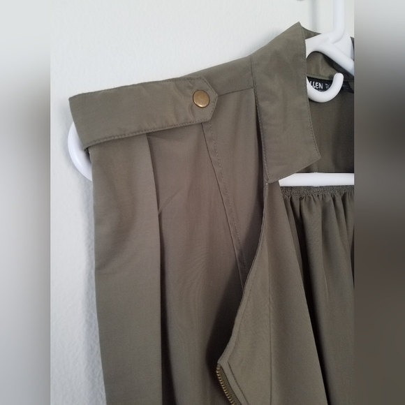 NWOT Allen B By Allen Schwartz Military Inspired Asymmetrical Zip Up Ves… - Picture 4 of 8